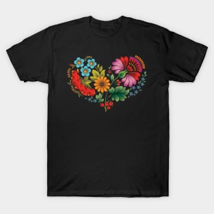 Floral heart T-Shirt